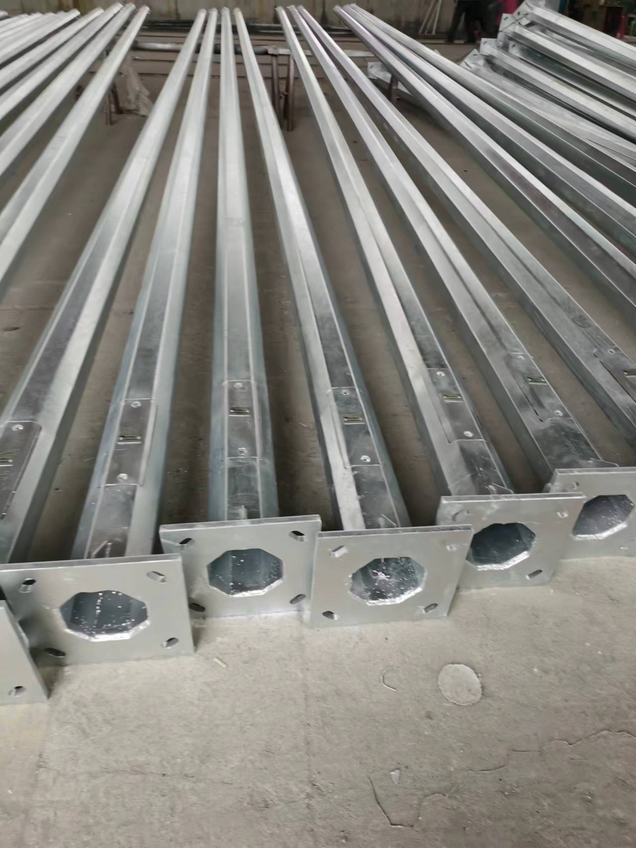 6m 8m10m 12m 15m Adjustable Metal Pole Hot Galvanized Metal Steel Pole